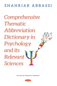 Imagen de portada: Comprehensive Thematic Abbreviation Dictionary in Psychology and its Relevant Sciences 9781536184310