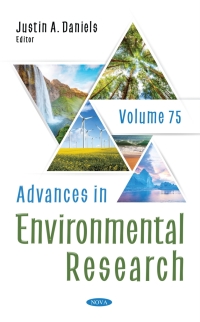 Cover image: Advances in Environmental Research. Volume 75 9781536187755