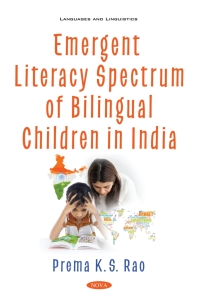 Imagen de portada: Emergent Literacy Spectrum of Bilingual Children in India 9781536189254