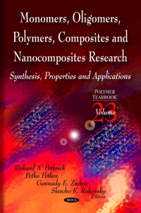 Cover image: Monomers, Oligomers, Polymers, Composites, and Nanocomposites 9781608760299