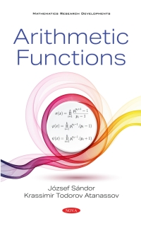 Cover image: Arithmetic Functions 9781536194753