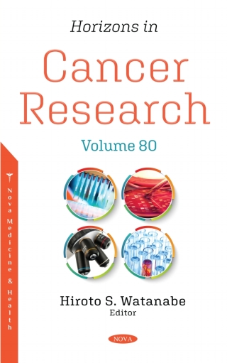 Imagen de portada: Horizons in Cancer Research. Volume 80 9781536195637