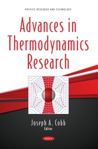 Cover image: Advances in Thermodynamics Research 9781536198560