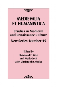 Omslagafbeelding: Medievalia et Humanistica, No. 45 9781538117170
