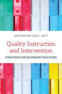 Omslagafbeelding: Quality Instruction and Intervention Strategies for Secondary Educators 9781538143766