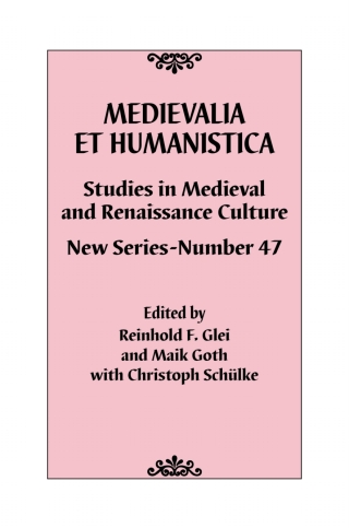 Cover image: Medievalia et Humanistica, No. 47 9781538157909