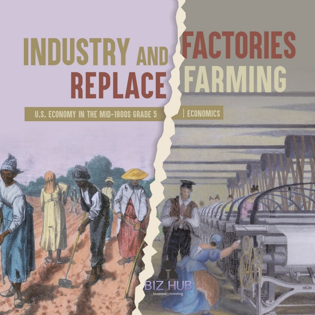 Industry and Factories Replace Farming | U.S. Economy in the mid-1800s Grade 5 | Economics