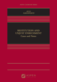 Imagen de portada: Restitution and Unjust Enrichment 9781543800906