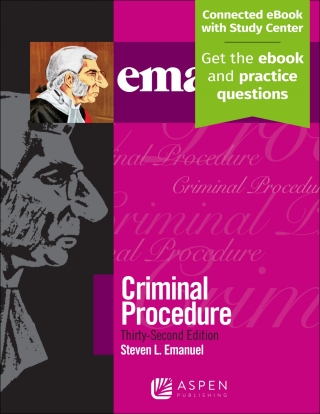 Cover image: Emanuel Law Outlines for Criminal Procedure 32nd edition 9781543805710