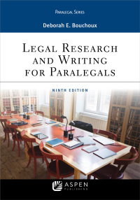 Imagen de portada: Legal Research and Writing for Paralegals 9th edition 9781543801637