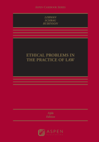 Omslagafbeelding: Ethical Problems in the Practice of Law 5th edition 9781543804669