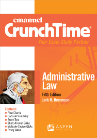 Imagen de portada: Emanuel CrunchTime for Administrative Law 5th edition 9781543805666