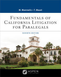 Imagen de portada: Fundamentals of California Litigation for Paralegals 7th edition 9781543817201