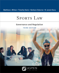 Cover image: Sports Law 3rd edition 9781543810820