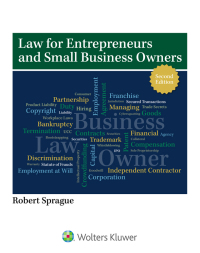 Omslagafbeelding: Law for Entrepreneurs and Small Business Owners 2nd edition 9781543822953
