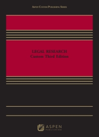 Imagen de portada: Legal Research 3rd edition 9781543803372