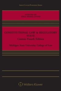 Cover image: Constitutional Law and Regulatory State 4th edition 9781543808827