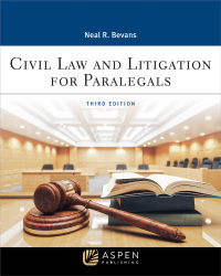 Omslagafbeelding: Civil Law and Litigation for Paralegals 3rd edition 9781543826111