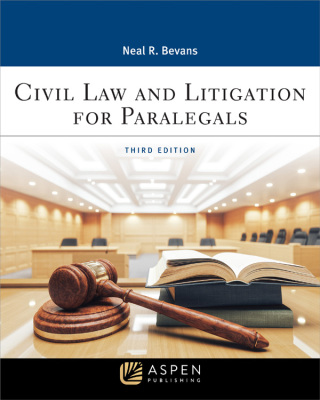Cover image: Civil Law and Litigation for Paralegals 3rd edition 9781543826111