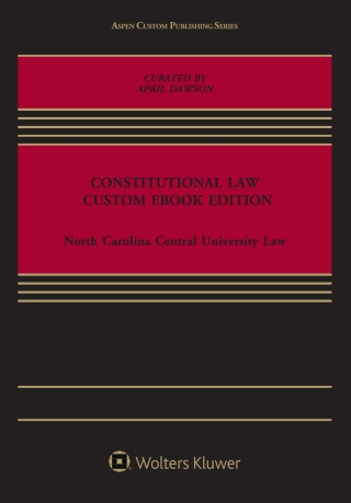 Cover image: Constitutional Law, Custom Ebook Edition 1st edition 9781543830101