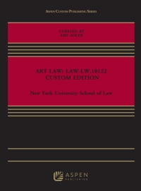 Imagen de portada: Art Law: LAW-LW.10122, Custom Edition 1st edition 9781543830118