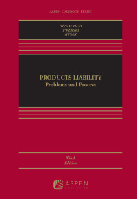 Cover image: Products Liability 9th edition 9781543806816