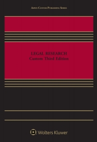Imagen de portada: Legal Research 3rd edition 9781543831917