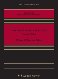 Cover image: Lawyering Skills for LLMs 1st edition 9781543831979