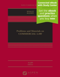 Imagen de portada: Problems and Materials on Commercial Law 12th edition 9781543825909