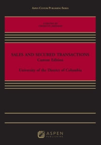 صورة الغلاف: Sales and Secured Transactions 9781543835557