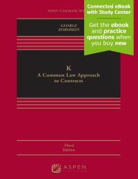 Imagen de portada: K: A Common Law Approach to Contracts 3rd edition 9781543815597