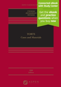 Cover image: Torts: Cases and Materials 5th edition 9781543826302