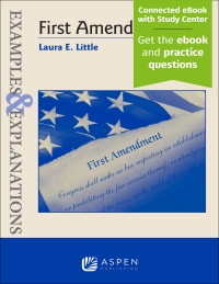 صورة الغلاف: Examples & Explanations for First Amendment 1st edition 9781543821178