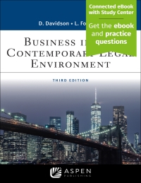 Cover image: Business in the Contemporary Legal Environment 3rd edition 9781543813760