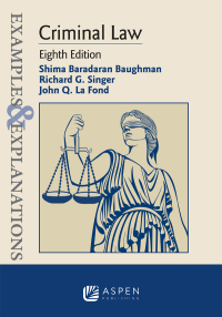 Cover image: Examples & Explanations for Criminal Law 8th edition 9781543839357