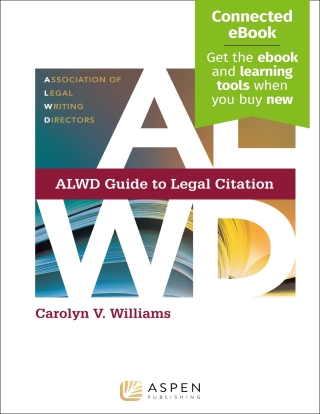 Cover image: ALWD Guide to Legal Citation 7th edition 9781543807776