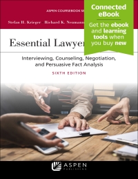صورة الغلاف: Essential Lawyering Skills 6th edition 9781543808889