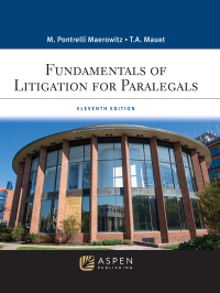 Cover image: Fundamentals of Litigation for Paralegals 11th edition 9781543847116