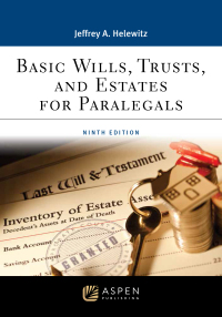 Imagen de portada: Basic Wills, Trusts, and Estates for Paralegals 9th edition 9781543847642
