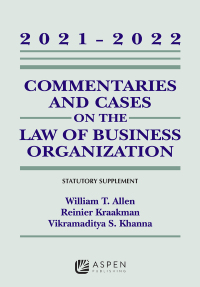 Imagen de portada: Commentaries and Cases on the Law of Business Organizations 9781543849028