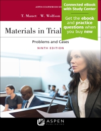 صورة الغلاف: Materials in Trial Advocacy 9th edition 9781543805185