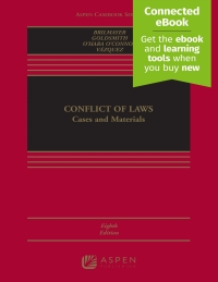 Imagen de portada: Conflict of Laws: Cases and Materials 8th edition 9781454899563