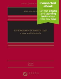 Cover image: Entrepreneurship Law 2nd edition 9781454899730