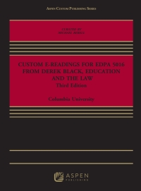 صورة الغلاف: Custom e-readings for EDPA 5016 from Derek Black, Education and the Law Third Edition 1st edition 9781543850796