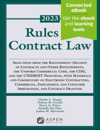 Imagen de portada: Rules of Contract Law 9781543850826