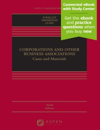 Cover image: Corporations and Other Business Associations 9th edition 9781543825923