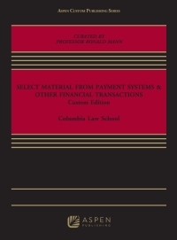 صورة الغلاف: Select Material from Payment Systems & Other Financial Transactions 1st edition 9781543856095