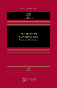 Imagen de portada: Problems in Contract Law 10th edition 9781543856309