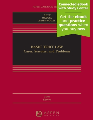 Cover image: Basic Tort Law 6th edition 9781543838749