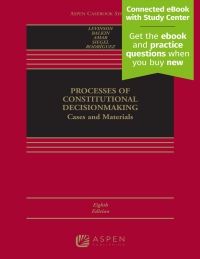 Cover image: Processes of Constitutional Decisionmaking 8th edition 9781543838558